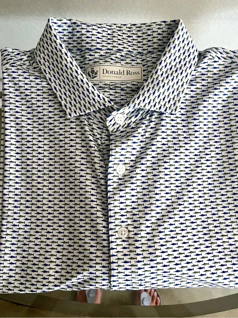 ⛳️ Donald Ross Men's White Golf Polo PGA WEST